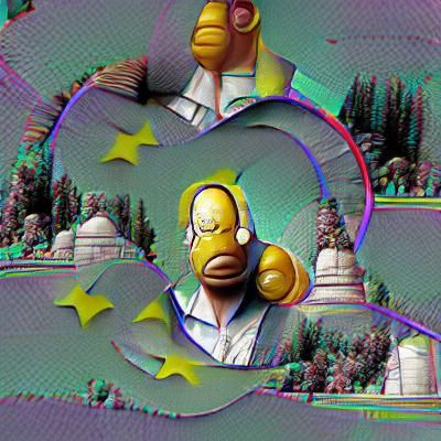 Abstract AI-Generated Image from Simple Prompt