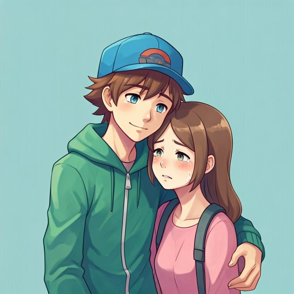 Trainer Comforts Sister After Pokémon Contest Loss