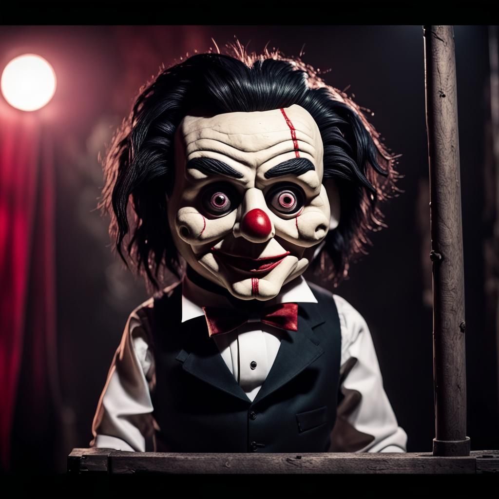 Billy Puppet from Saw: Cinematic Film Still