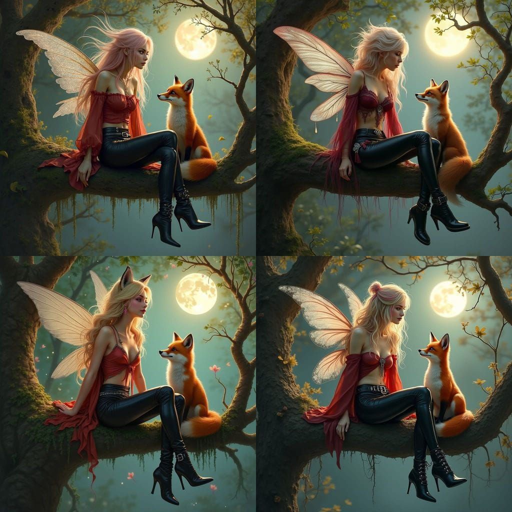 Enchanting Fairy Maiden in Whimsical Woodland Scene