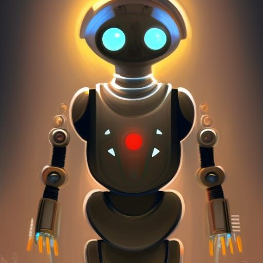 a futuristic robot worshipper who truly loves God and obedience.