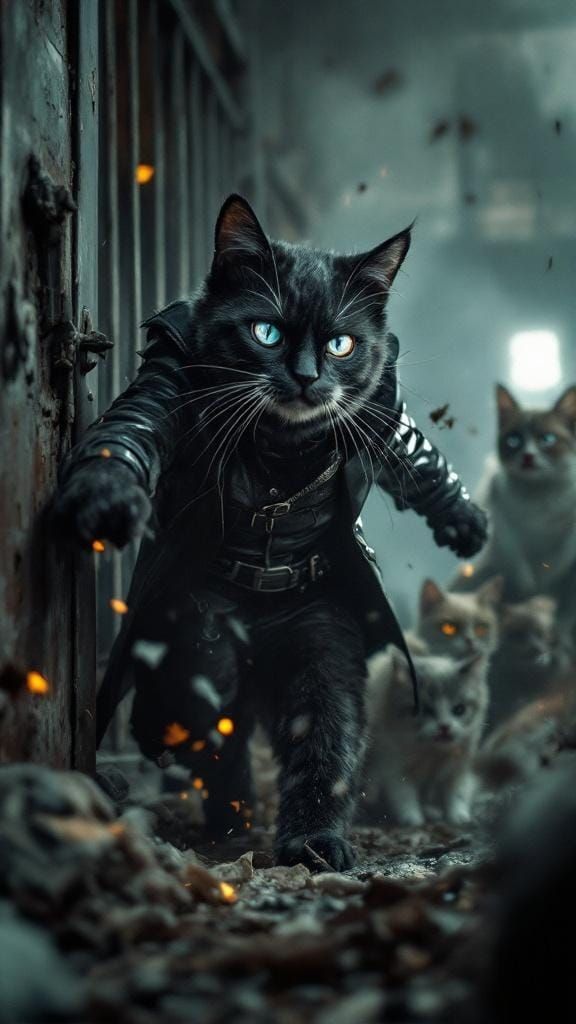 Supervillain Cat Attacks Dog Pound in Ultra-Realistic 4K