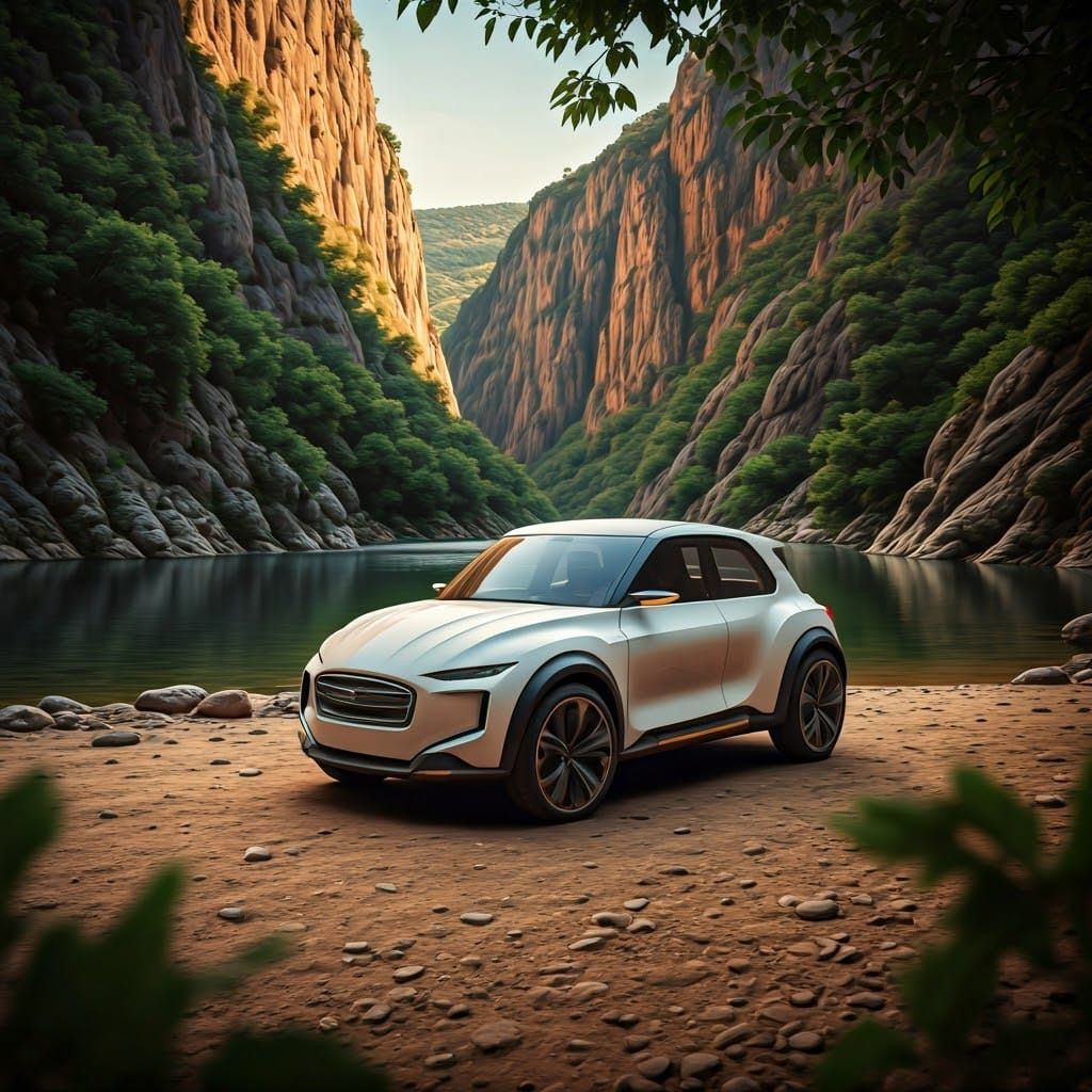 Sleek 2025 Citroën Méhari Concept in Mediterranean Canyon Oa...