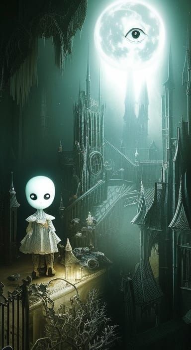 The moon is my friend and keeps an eye on me