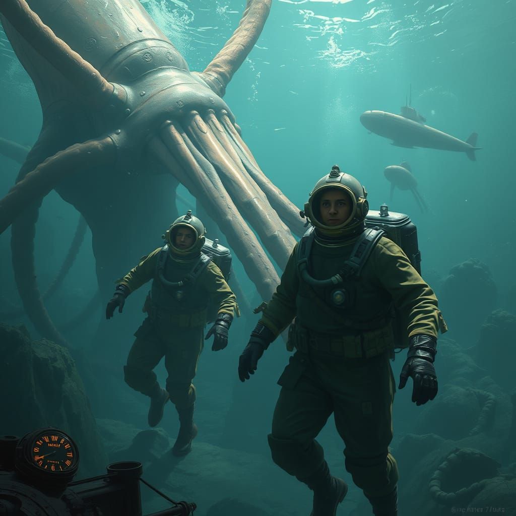 Victorian Divers Explore Underwater World in Digital Paintin...