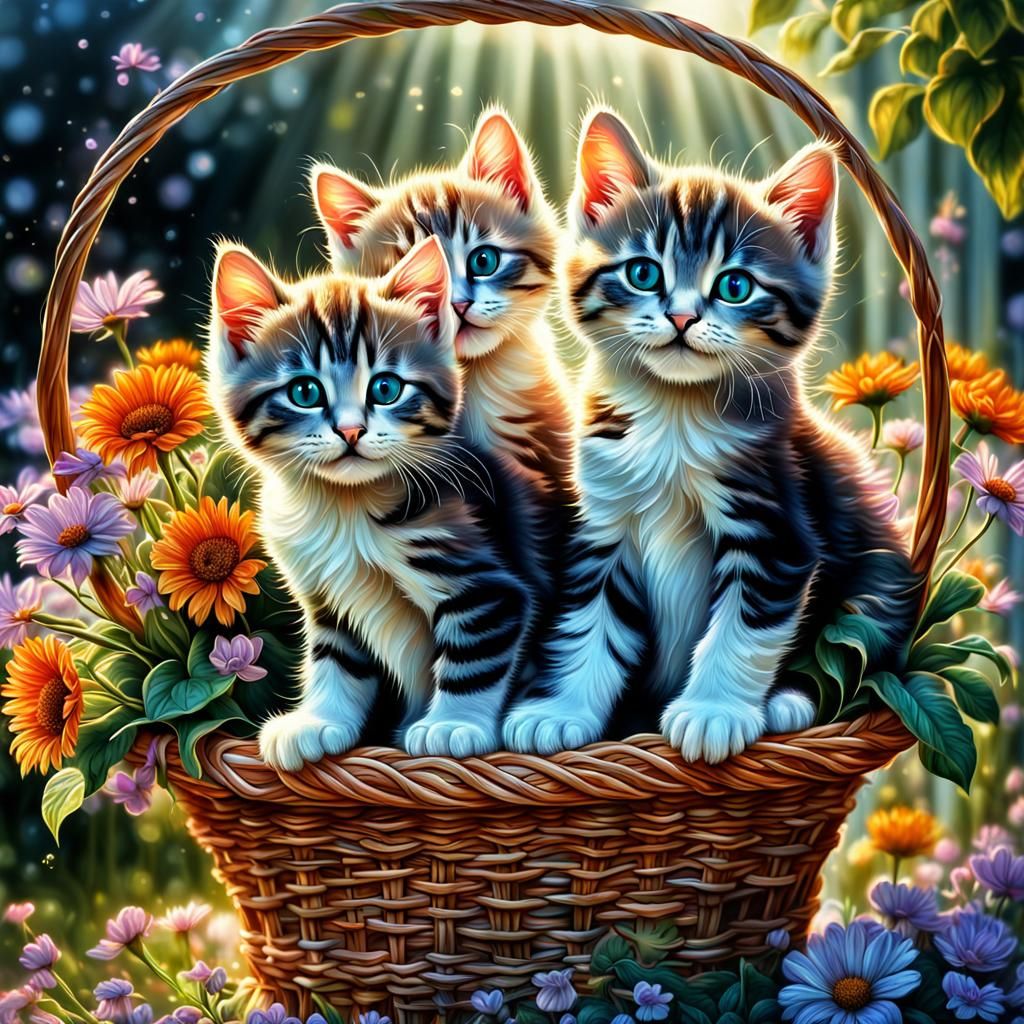 Kittens in the Basket