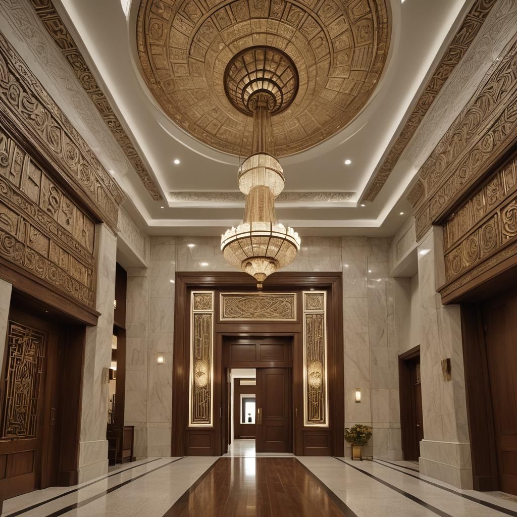 Modern Synagogue: Deconstructivist Art Deco Hybrid