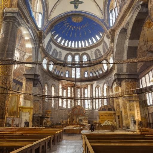 Hagia Sophia Istanbul: Studio Ghibli Anime Concept Art