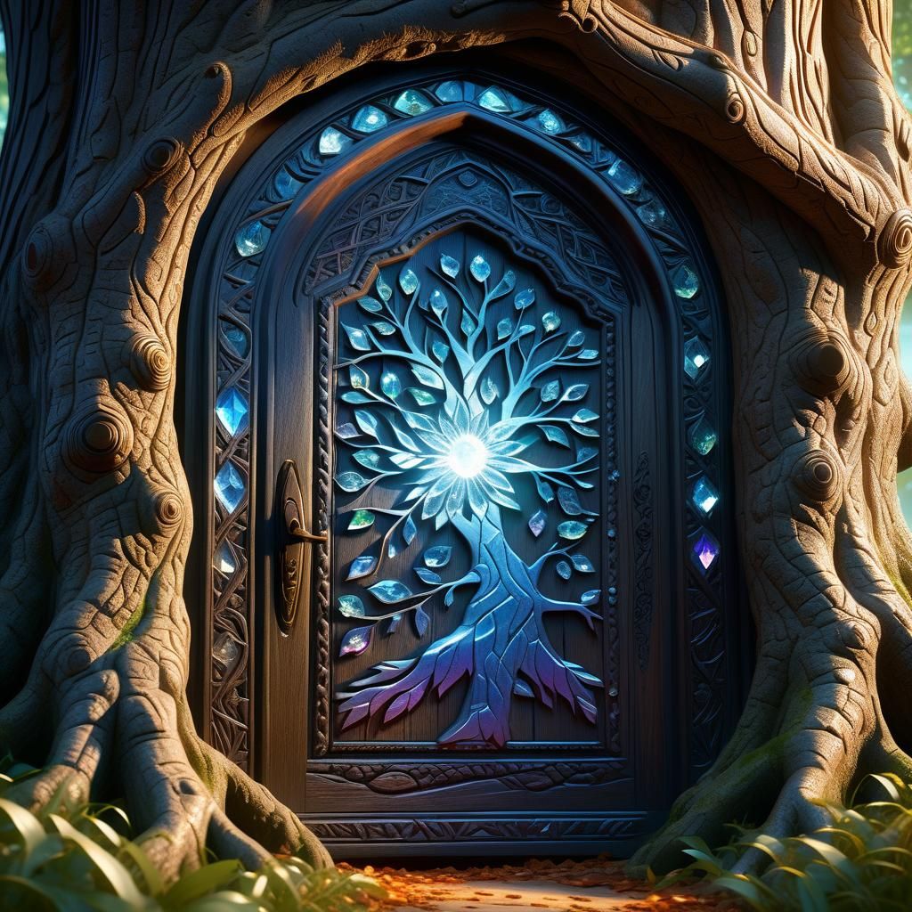 Fantasy Door in Oak Tree: Concept Art