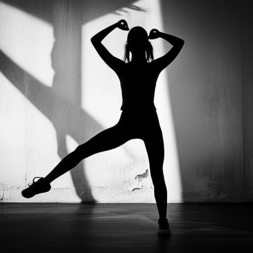 shadows cast, shadow creatures, monochromatic „Black Graphit...