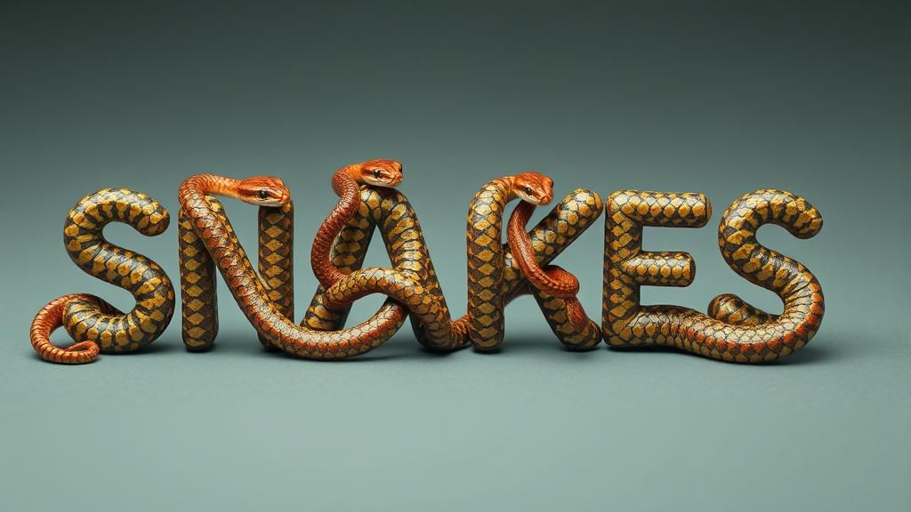 "SNAKES"🐍🐍🐍 [it does not represent a sound, but at least it looks as it sounds]