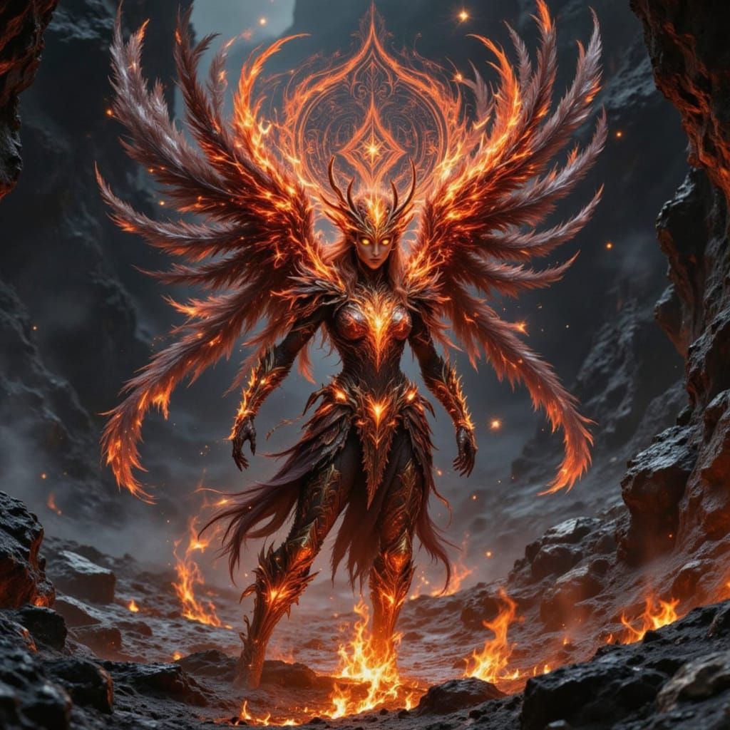 Angel of Feathers and Flame