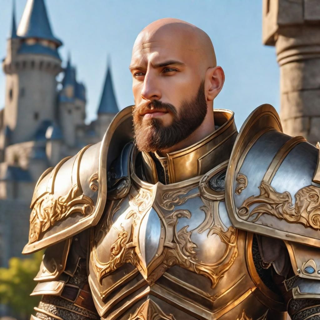 Majestic Paladin in Warcraft Style Armor