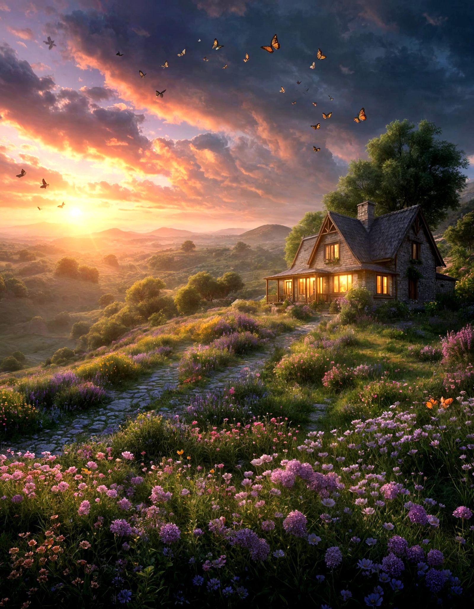 Misty Dawn Cottage on Wildflower Hill