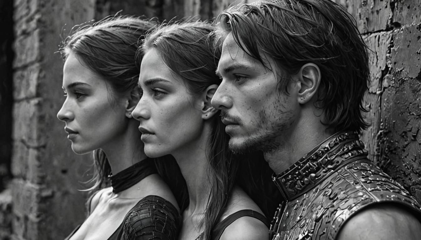 Monochrome Portrait in Mannerism Style