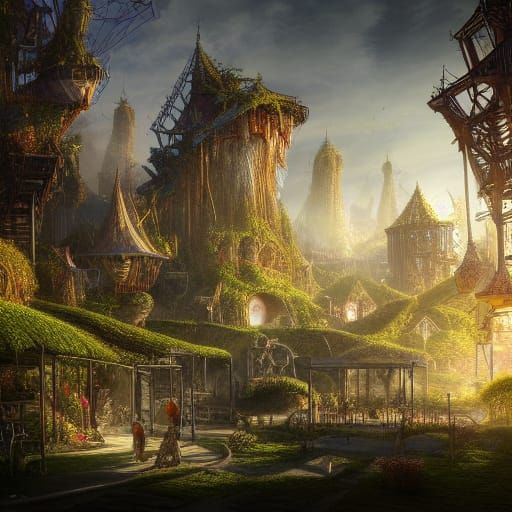 Terrarium Village: A Digital Sci-Fi Masterpiece