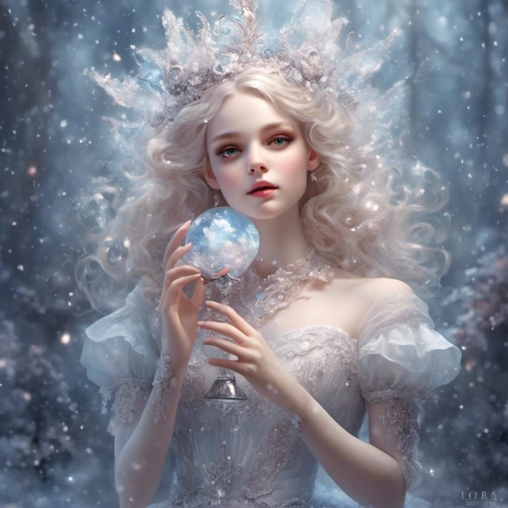 Icy Marionette: An Intricate Digital Illustration