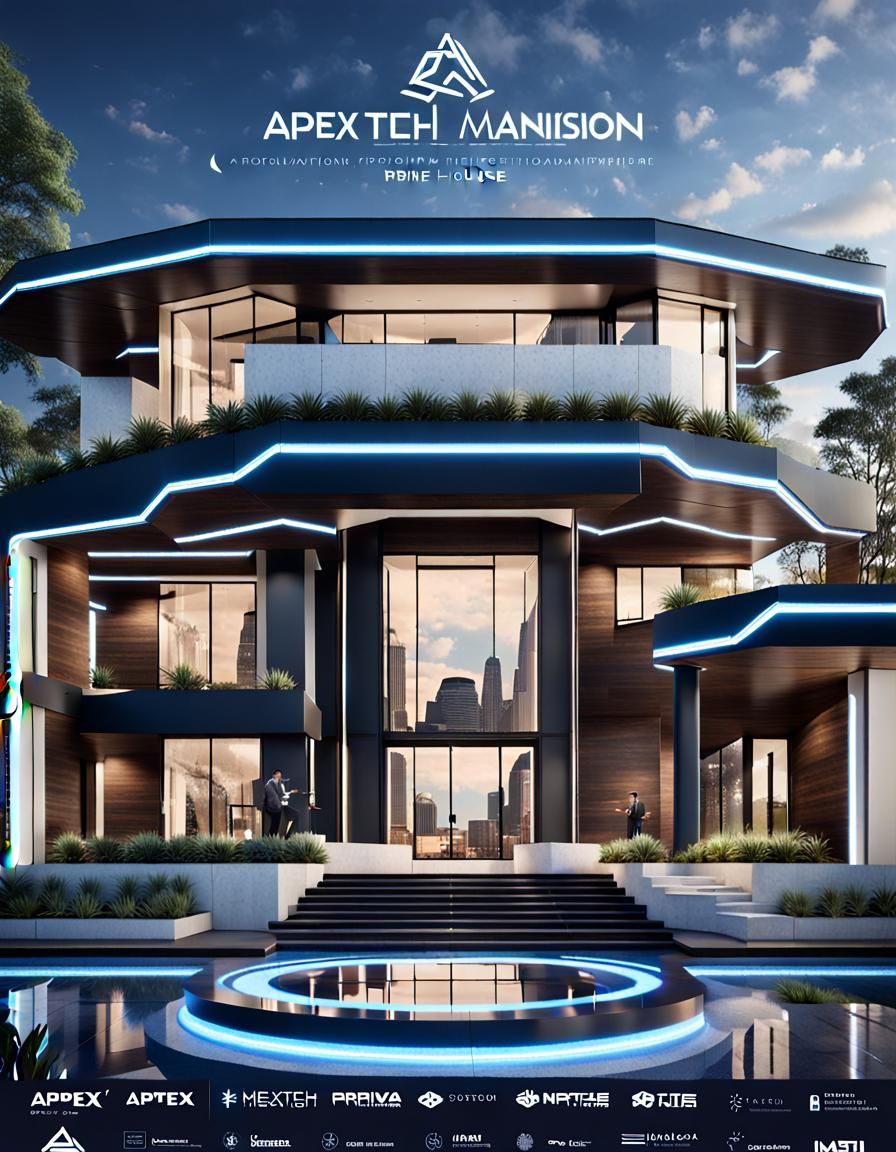 Futuristic AI Technology House Concept