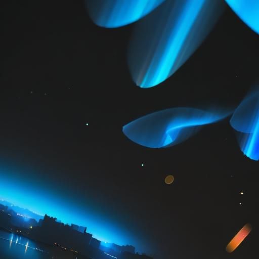 Captivating Light Display in Professional Photography Style