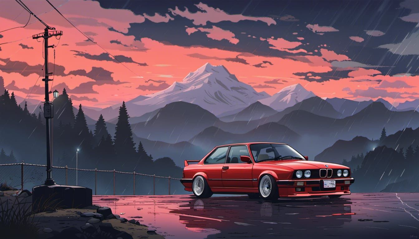 Cartoon Style BMW E30