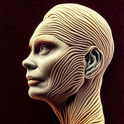 George Jones Portrait as Biopunk Album Cover