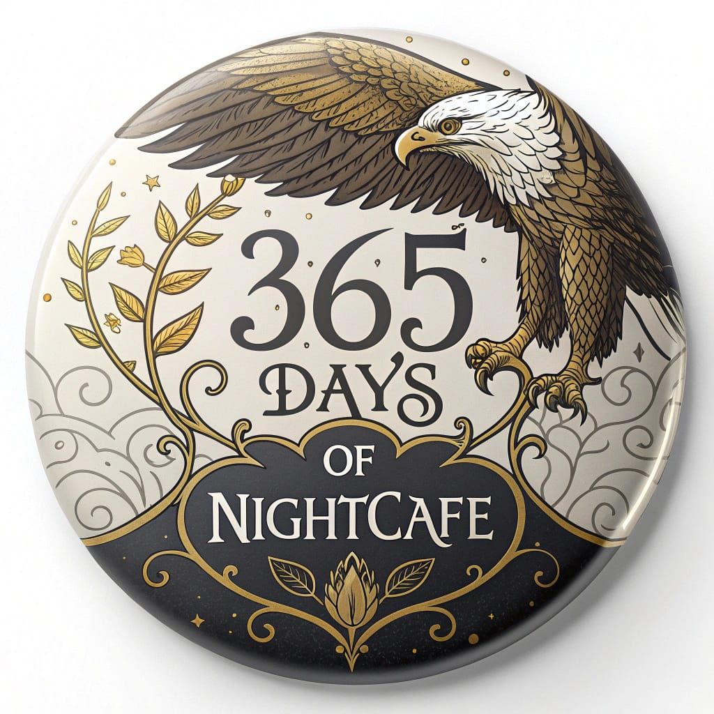 Eagle Badge - NightCafe creations 365 days in a row (II)