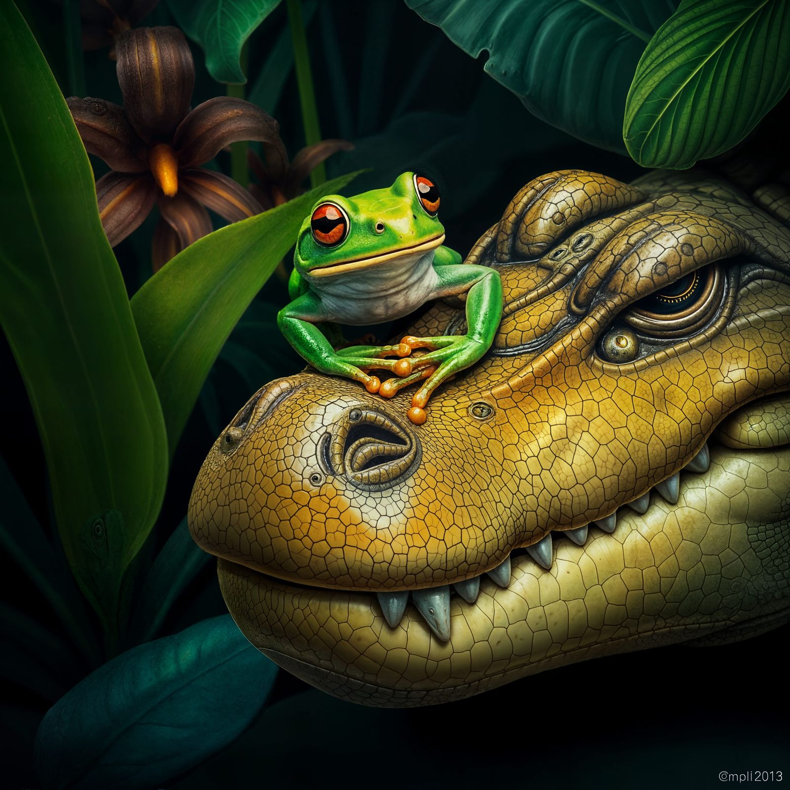 Crocodile Frog: A Hybrid Creature Concept