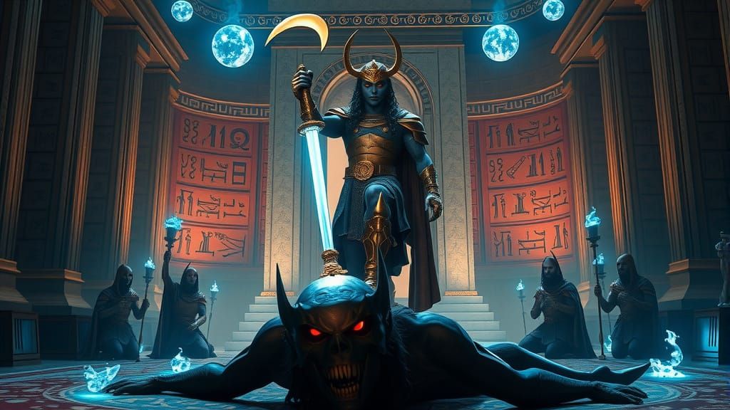 Marduk Conquers Babylon's Throne in Dark, Gritty Style