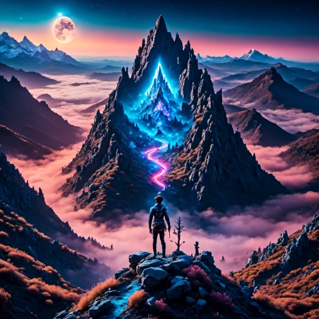 Spirit of Adventure in Digital Painting Style