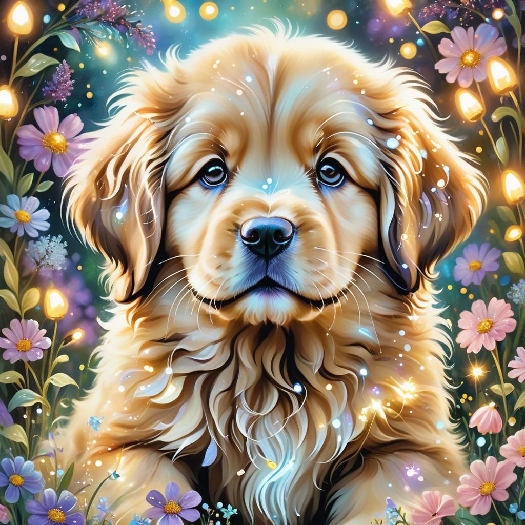 Golden Newfoundland Puppy