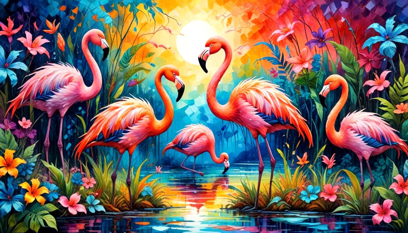 flamingos