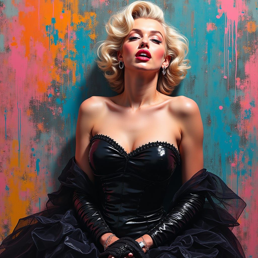 Marilyn Monroe in Elegant White Gown