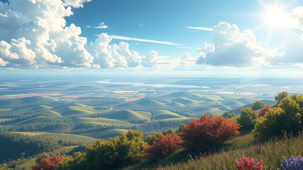 Hyper-Detailed 3D Anime Landscape of Delaware State