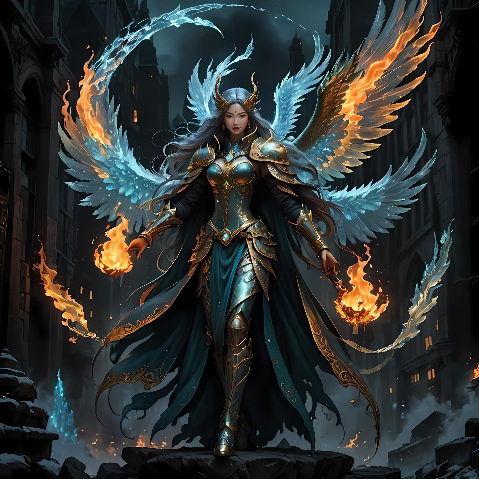 Angel Knight (Fire and Water Magic)