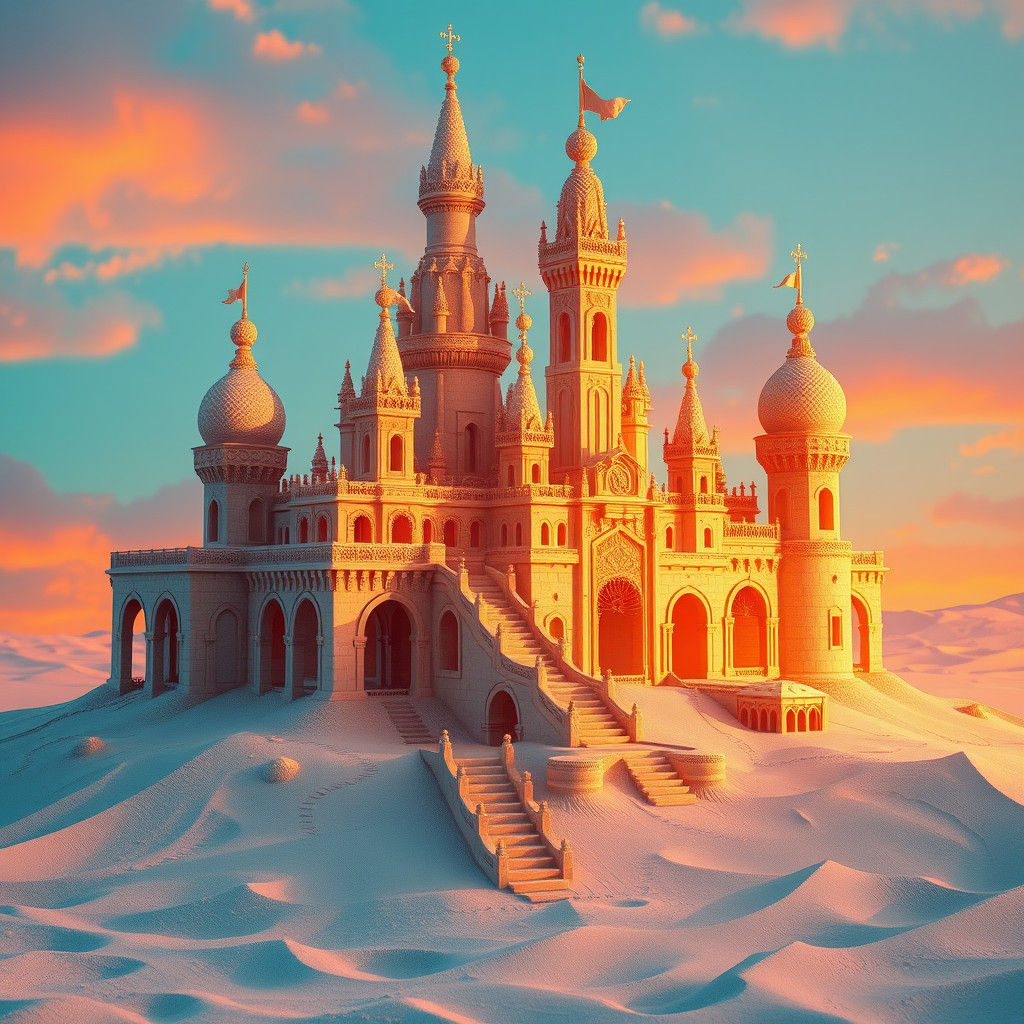 Fantastic Sand Castle in Unreal Engine 5