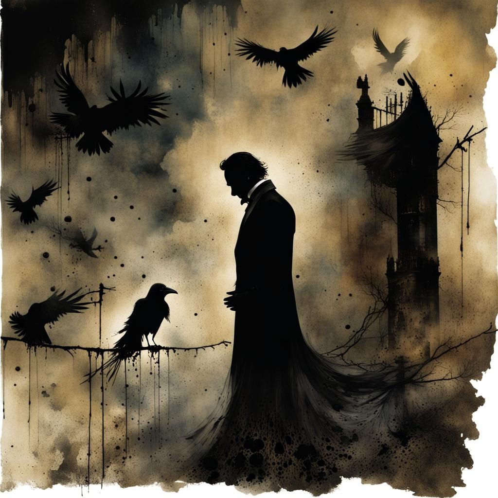 Gothic Edgar Allan Poe Dark Fantasy Art