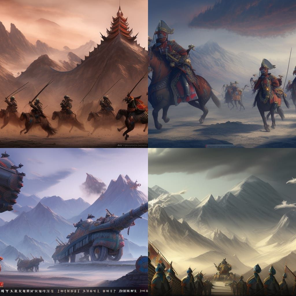 Futuristic Mongolian Army Concept Art