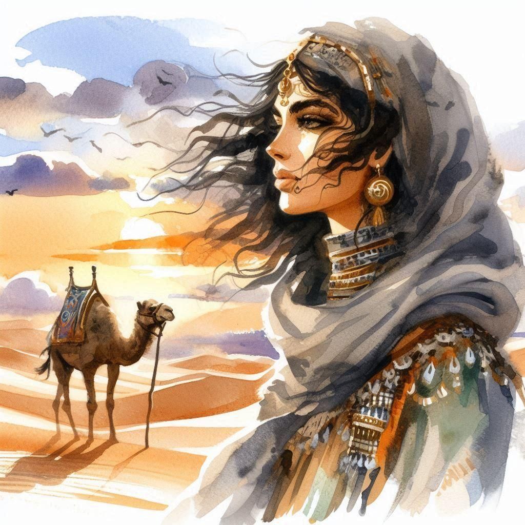 Aicha the Berber Woman Portrait