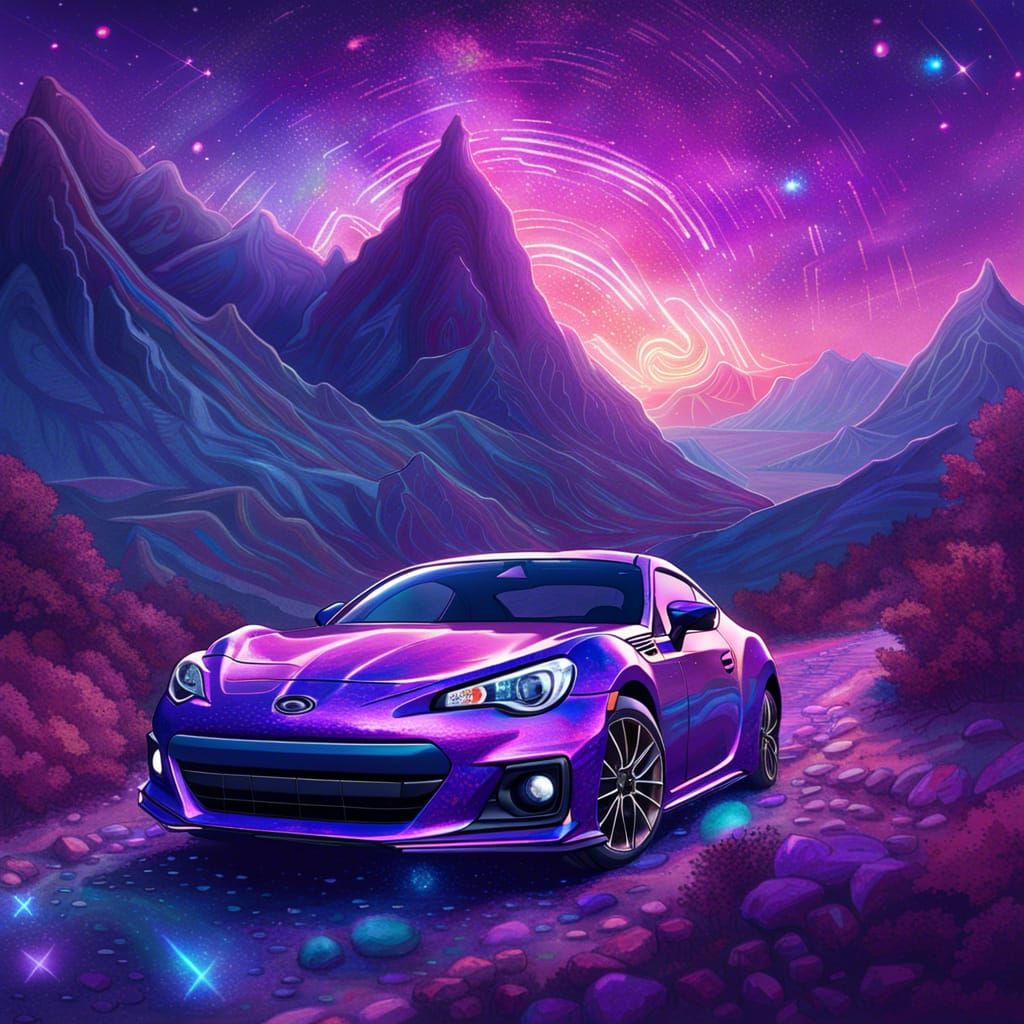 Purple Subaru BRZ by Mountain in Astral Style