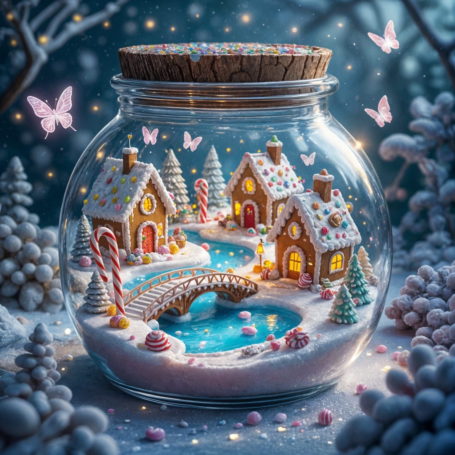 Magical Candy Kingdom Inside a Jar