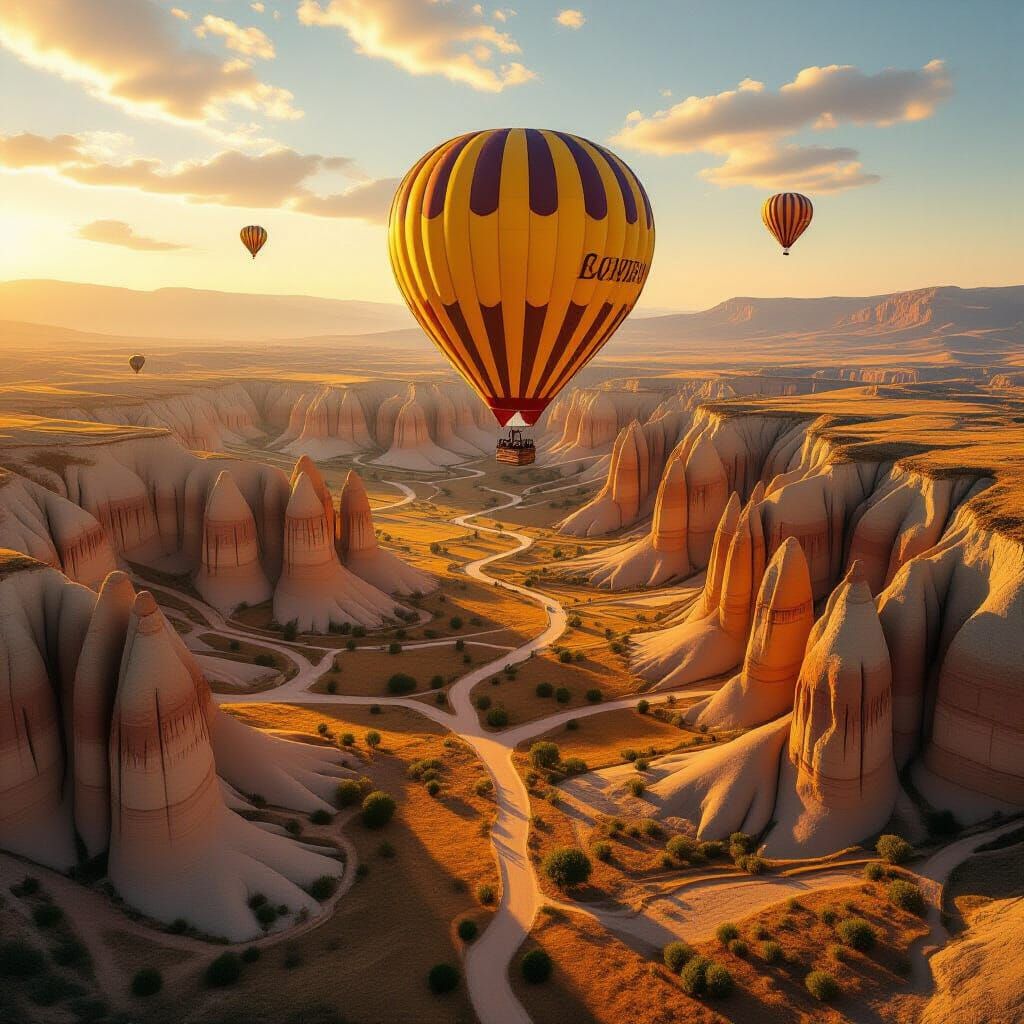 Love Valley: Surreal Landscape in Golden Light