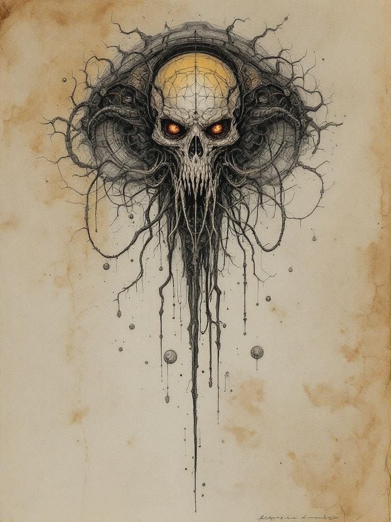 Intellectual Power in Vintage Biomechanical Style