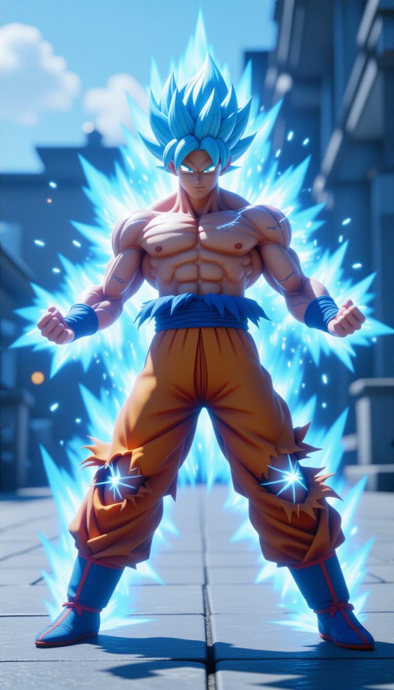 Goku Super Saiyan Transformation in Unreal Engine