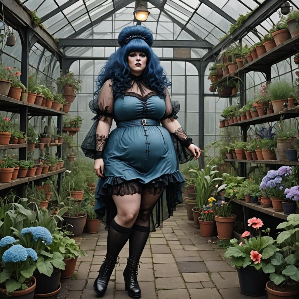 Gothic Enchantress in Art Deco Mars City