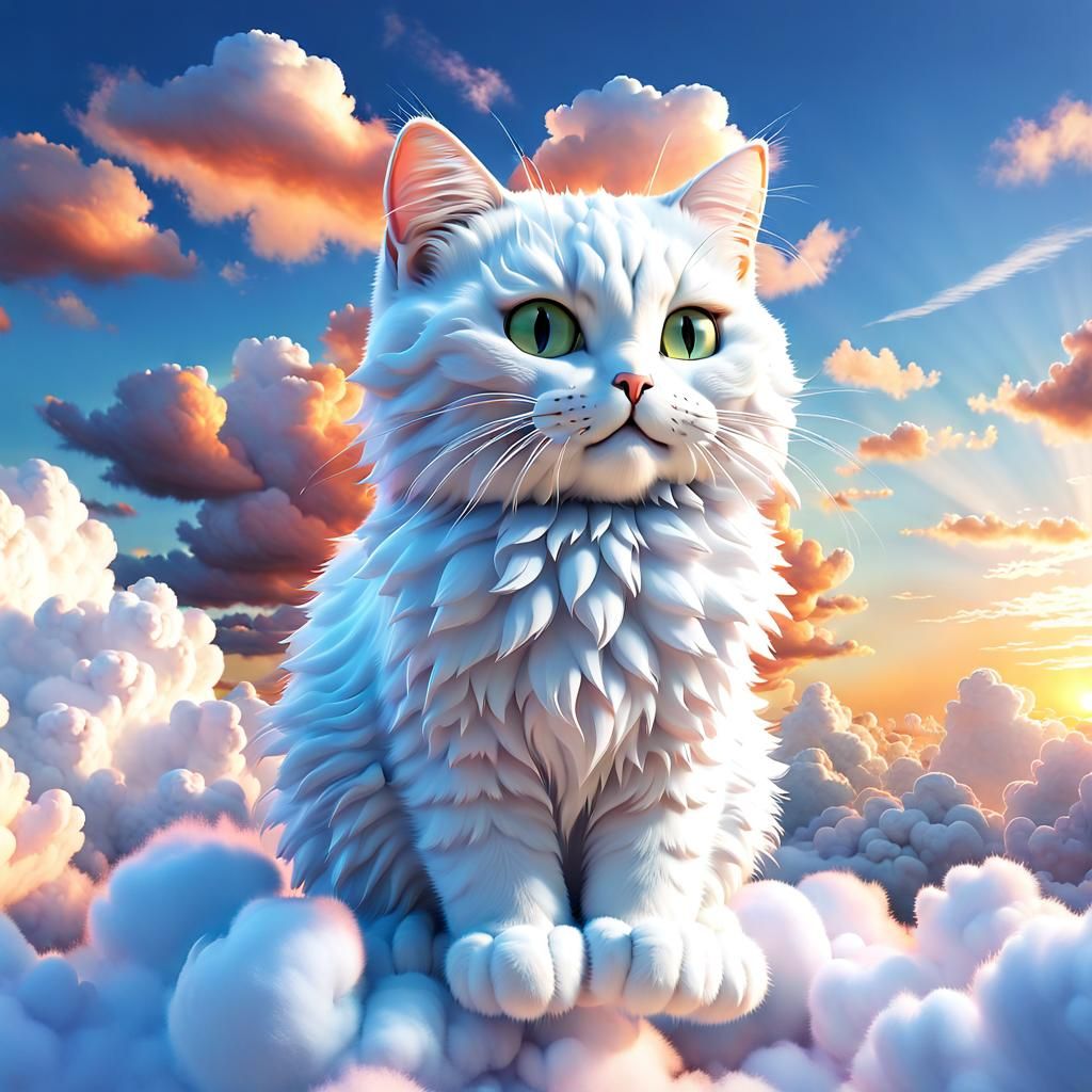 Cloud in the shape of a cat