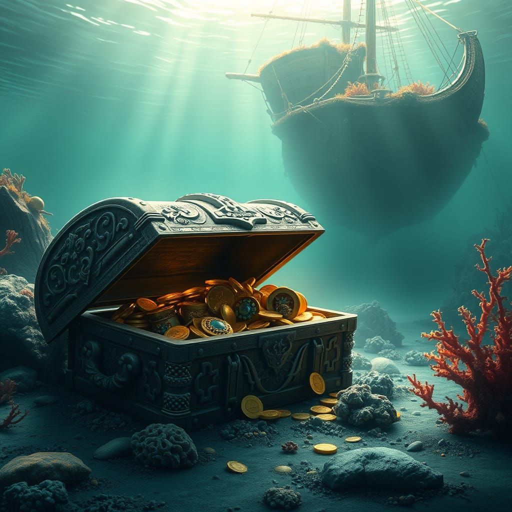 Ancient Treasure Chest Unveiled on Ocean Floor