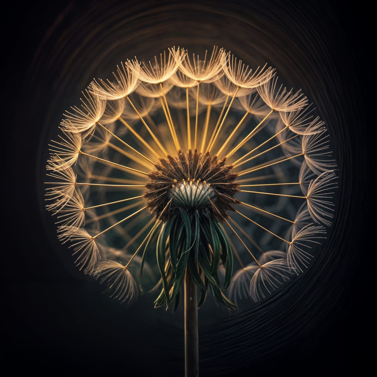 Ethereal Dandelion Realm in Vibrant Fantasy Art
