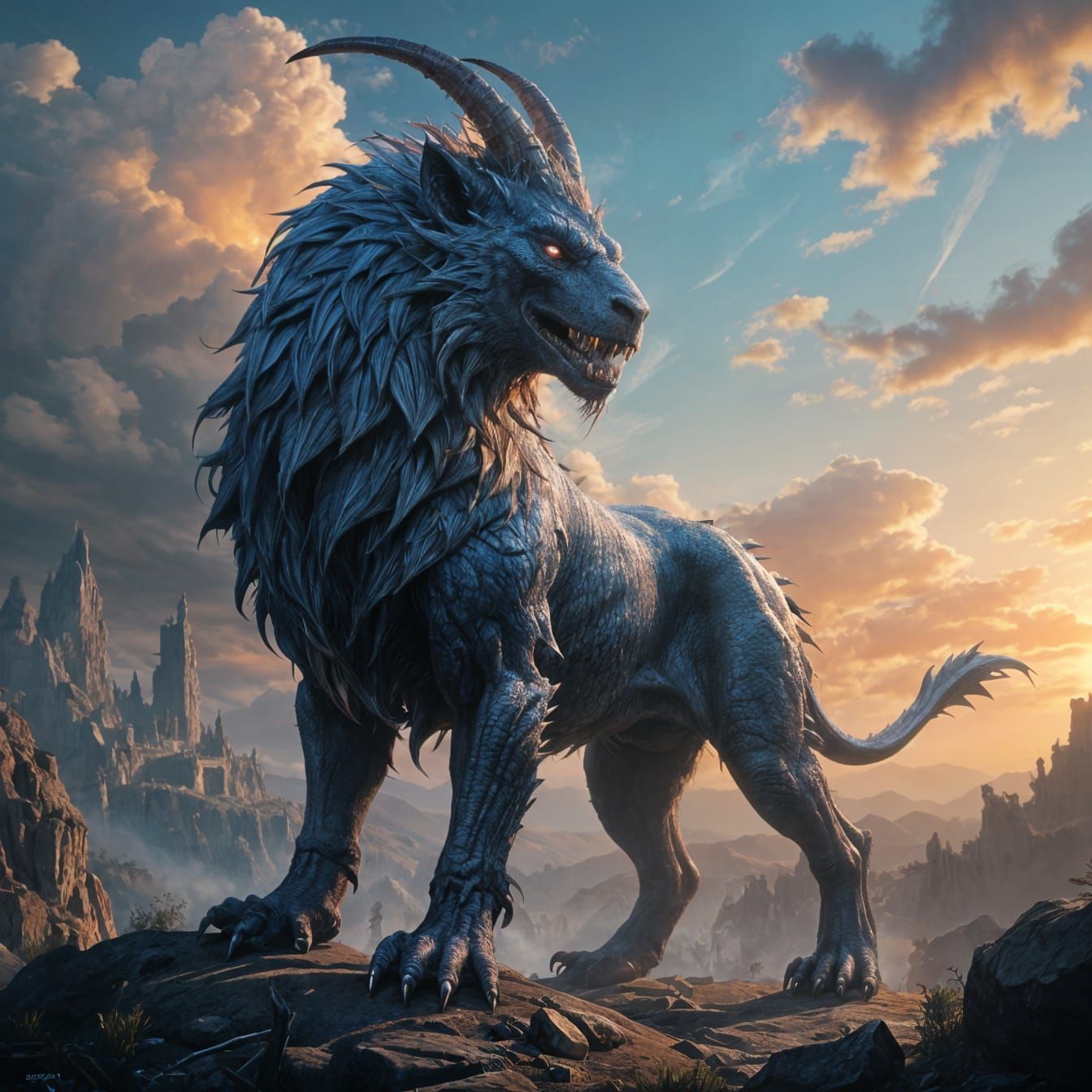 Epic Dark Fantasy Masterpiece in Hyperrealistic Style