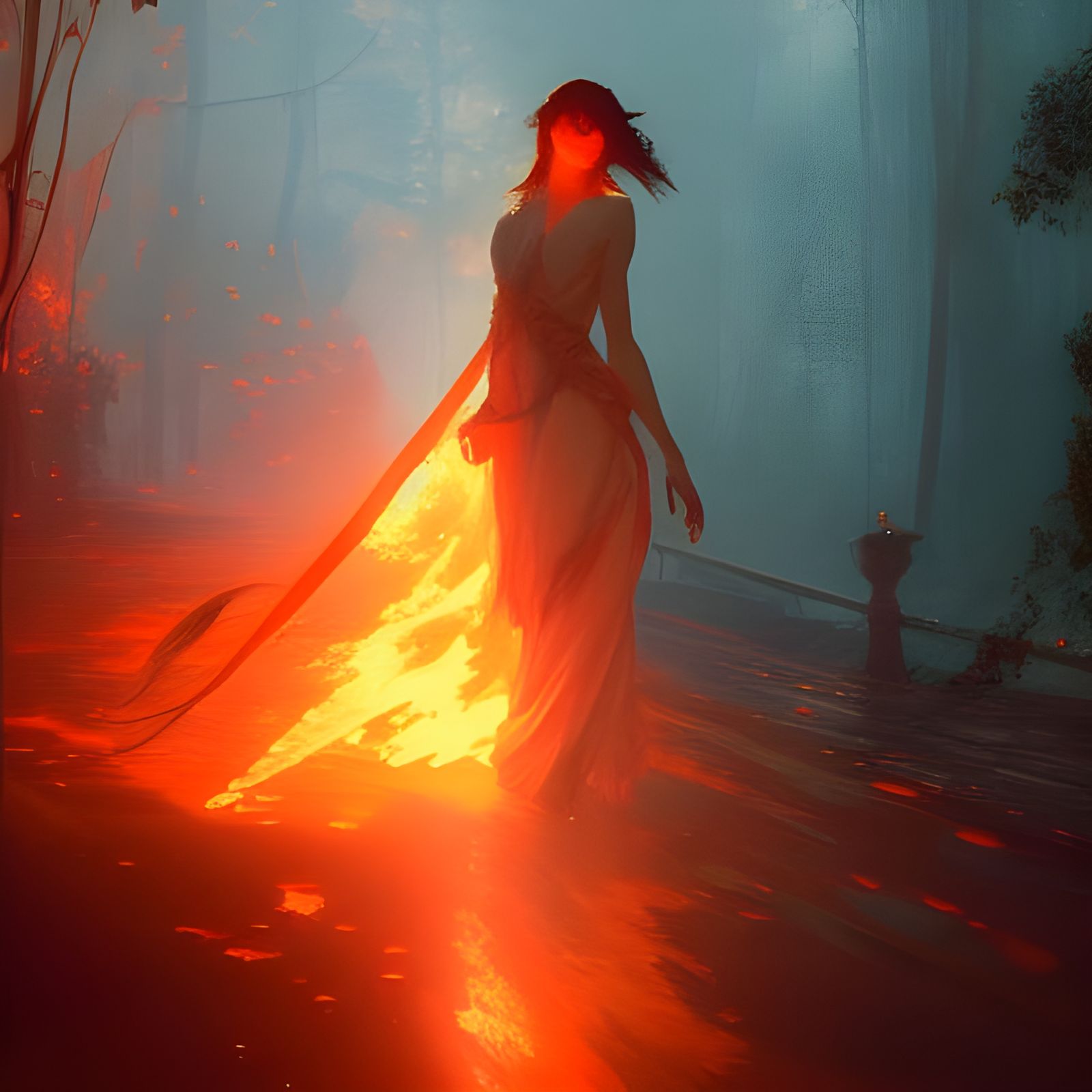 Dynamic Fire Concept Art in Unreal Engine 5