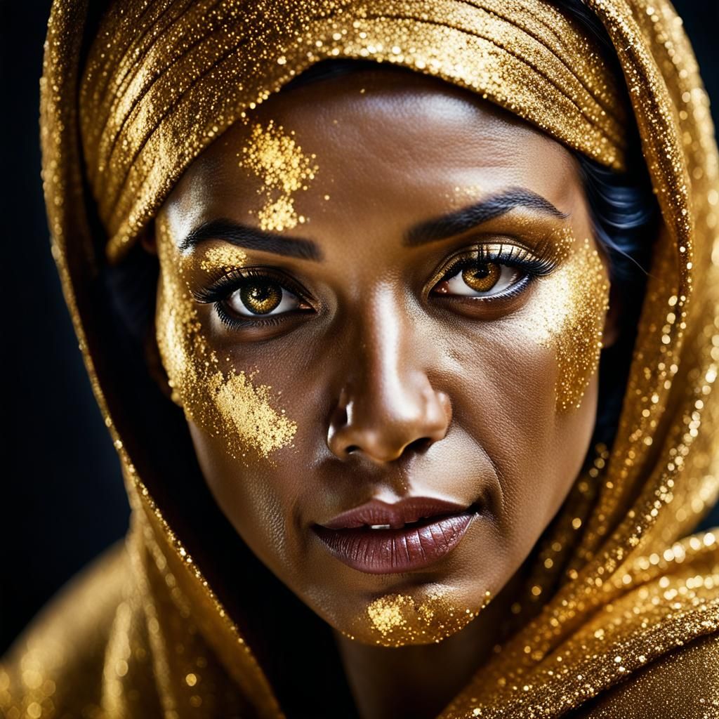 Golden Woman: Professional Portrait Photography